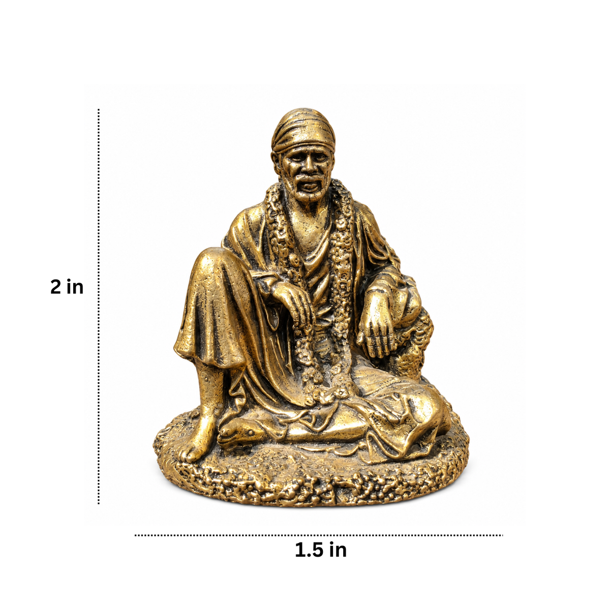 Saibaba Dwarkamai Idol Brass