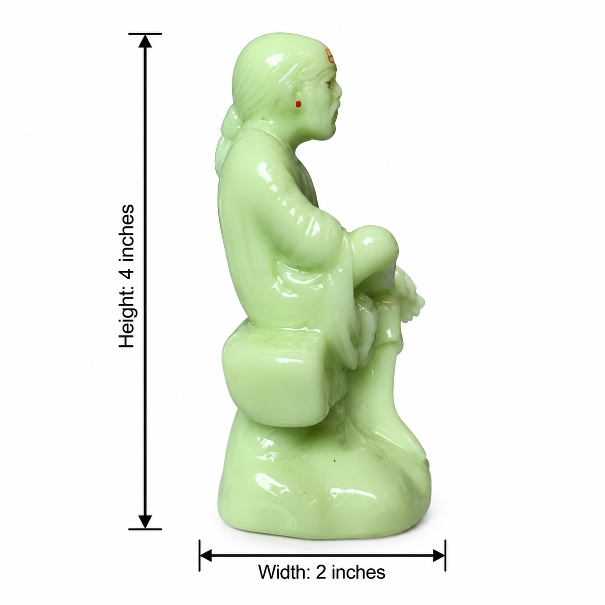 Saibaba Sitting On Stone Radium Idol 0no