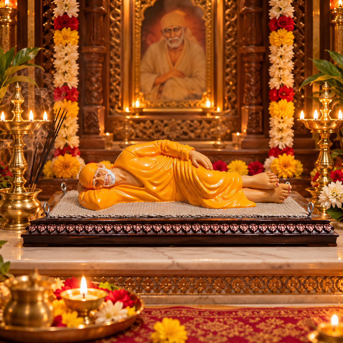 Saibaba Sleeping Position Idol Big