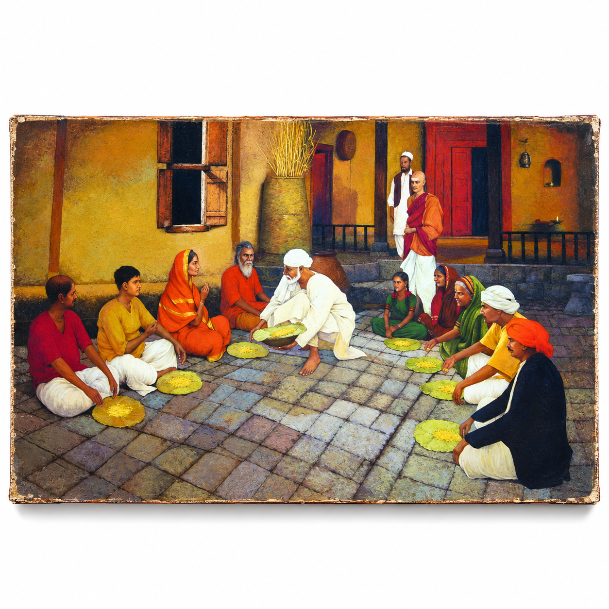 Saibaba Annadan Canvas Print