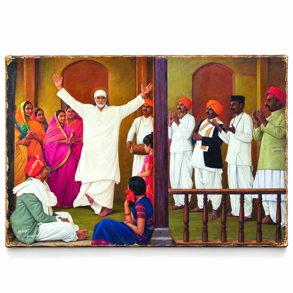 Saibaba Bhajan Kirtan Canvas Print