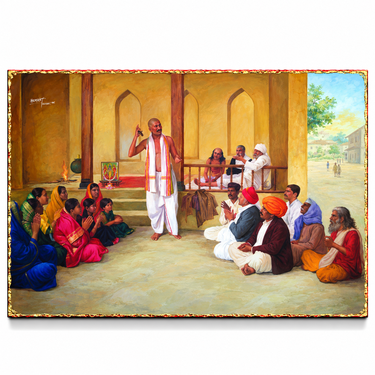 Saibaba Bhajan Sandhya Canvas Print
