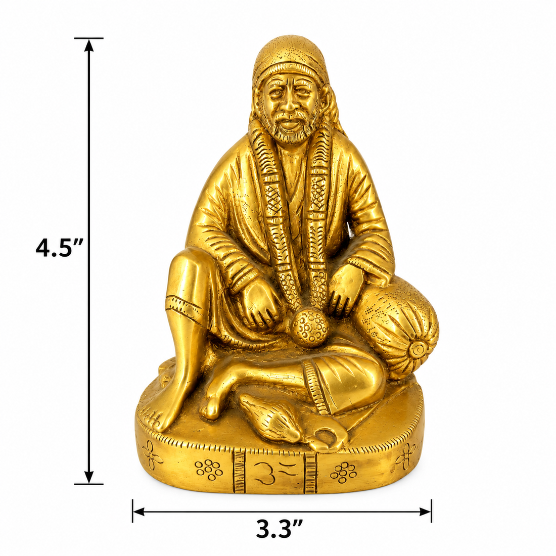Saibaba Dwarkamai Idol Brass