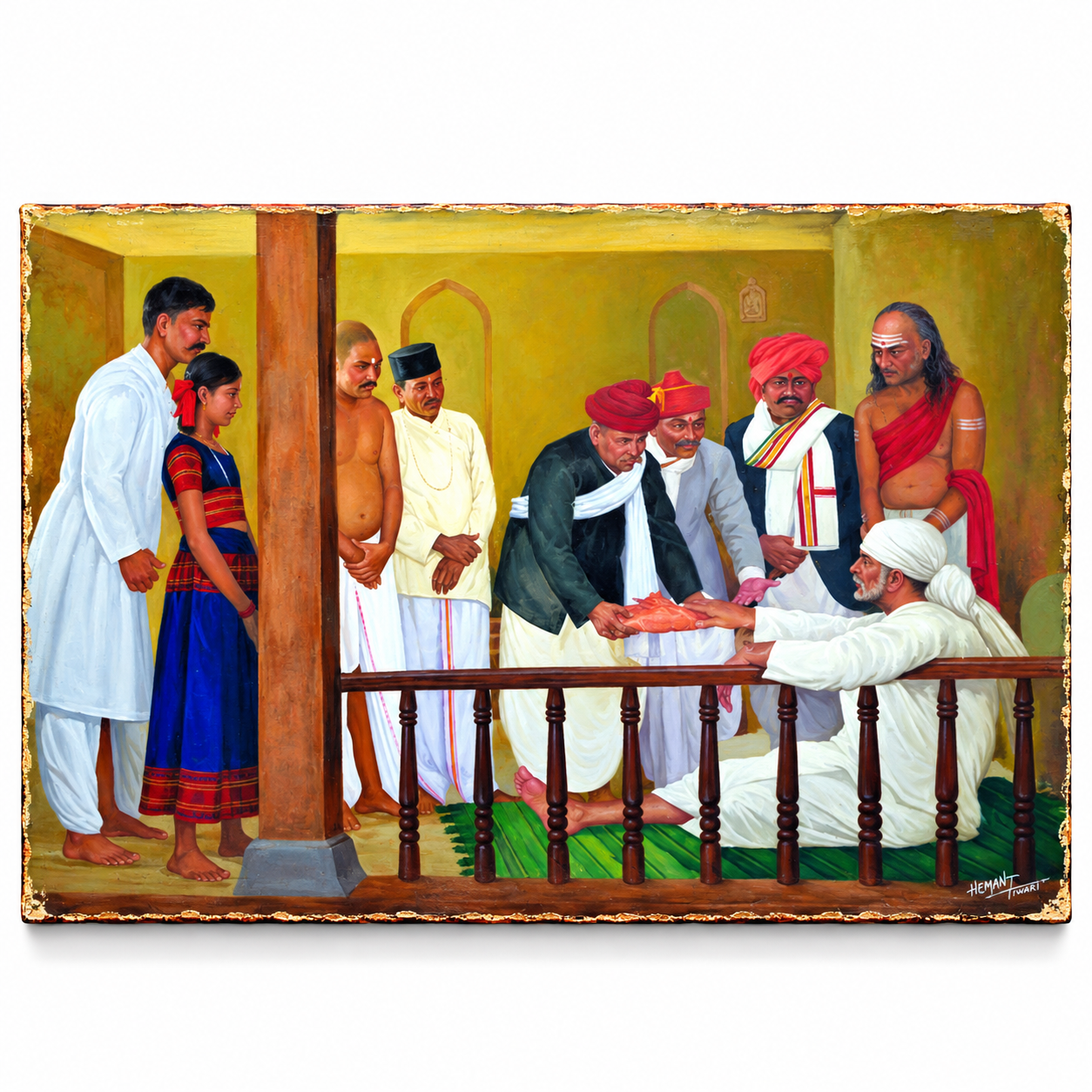 Saibaba Geeta Rahasya Canvas Print