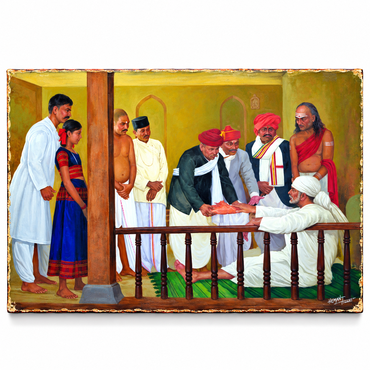 Saibaba Geeta Rahasya Canvas Print