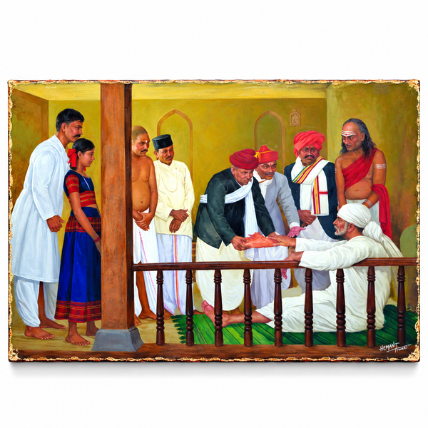 Saibaba Geeta Rahasya Canvas Print