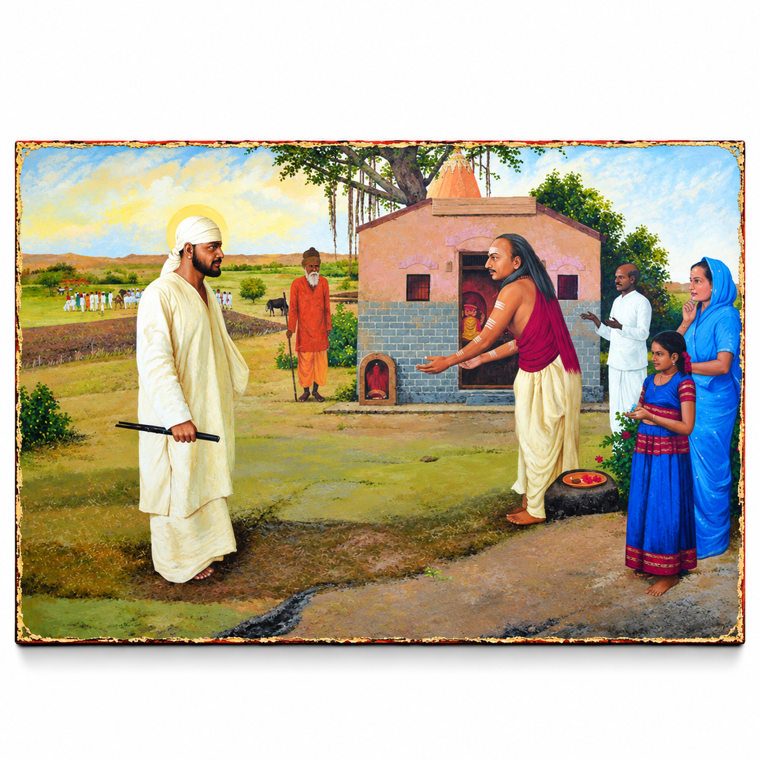 Saibaba Khandoba Mandir Canvas Print