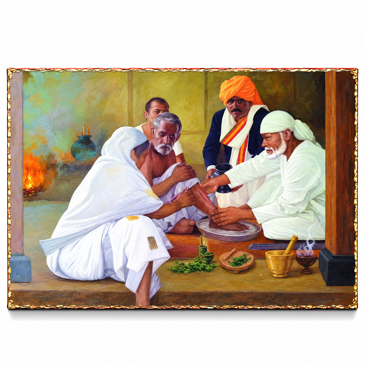 Saibaba Seva Dharm Canvas Print
