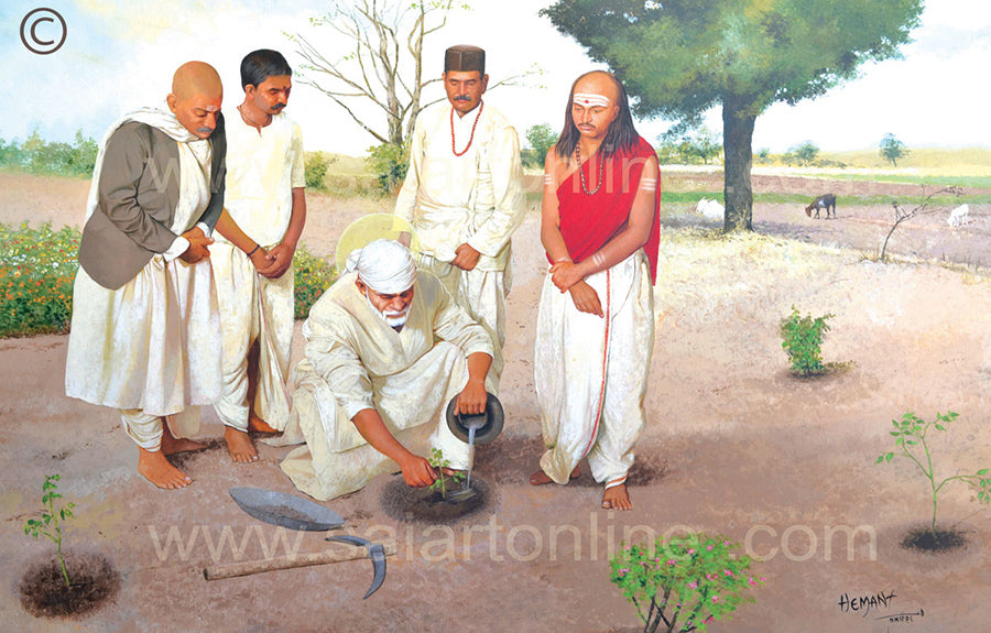 Hemant_Art_Shirdi_Sai_Baba_Photo_Frame_Canvas_-_Plantation