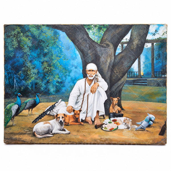 Shirdi Sai Baba ( Animal ) Original Hand Painting