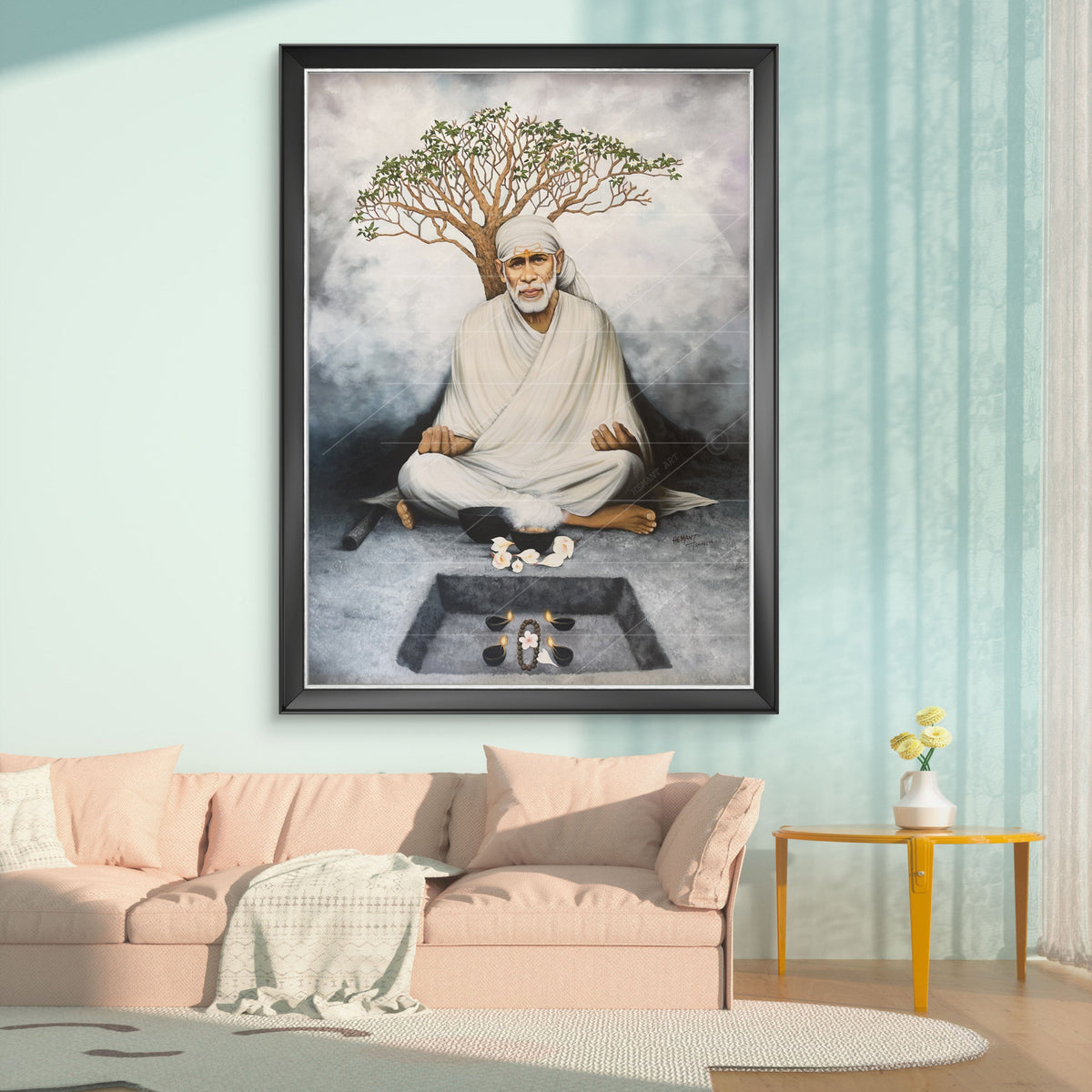Saibaba Chafa Meditation Canvas Print