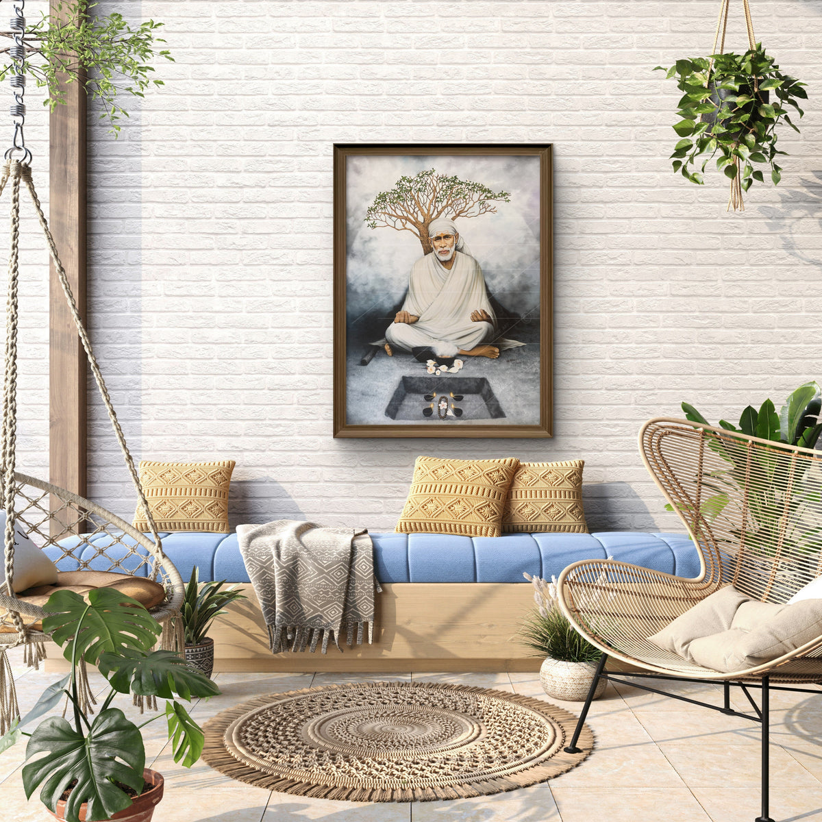 Saibaba Chafa Meditation Canvas Print