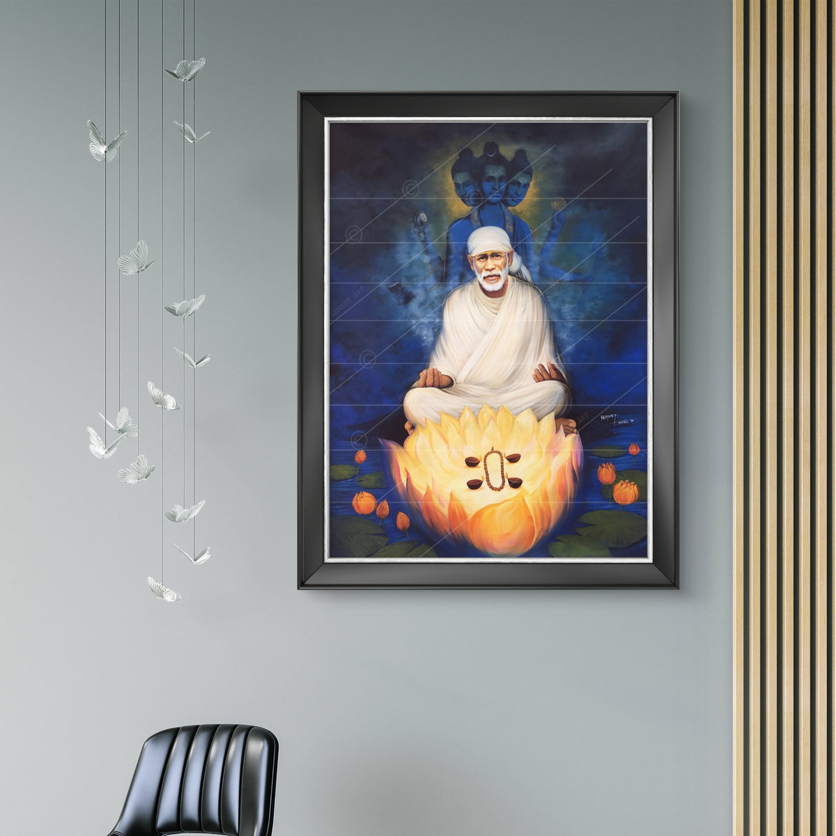 Guru Datta & Saibaba Meditation Canvas
