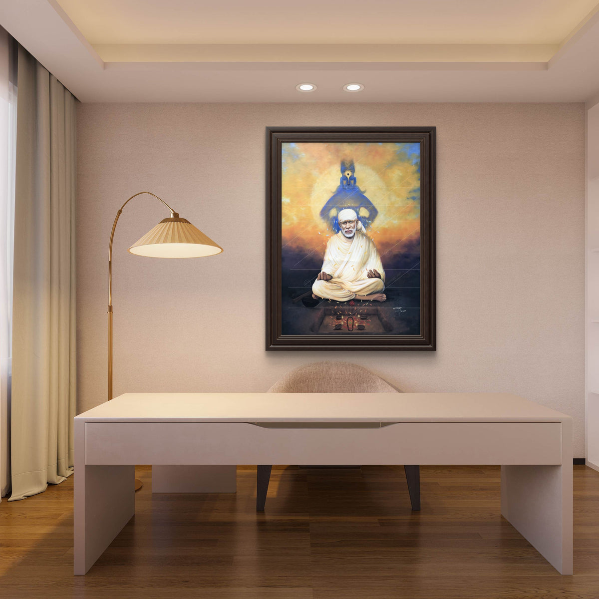Saibaba & Vitthal Meditation Canvas Print
