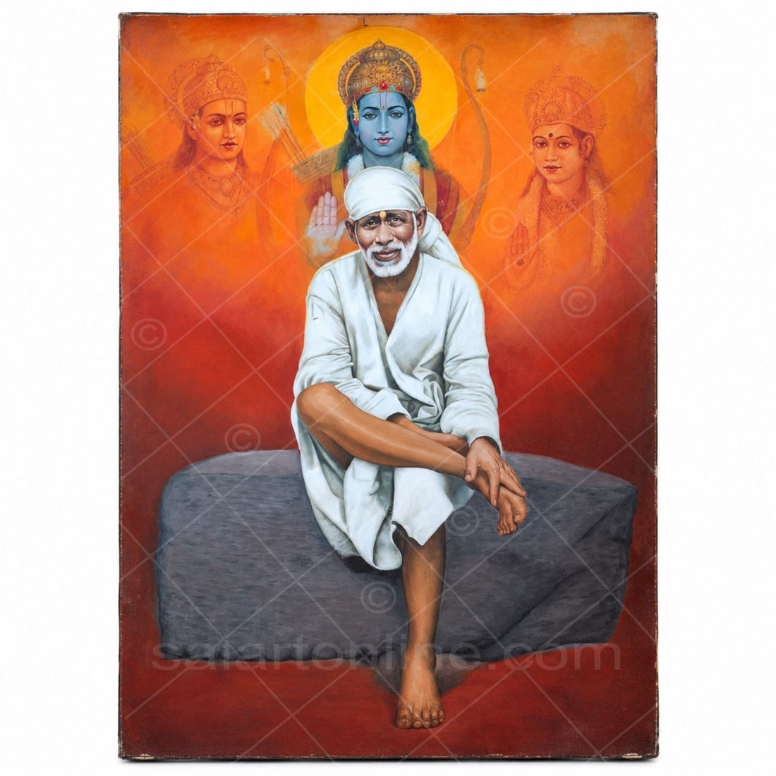 Shirdi Sai Baba Vishwroop Original Hand Painting