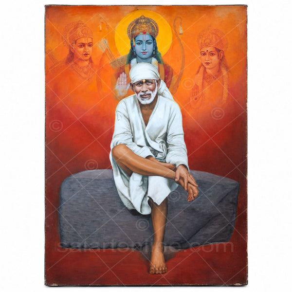 Shirdi Sai Baba Vishwroop Original Hand Painting