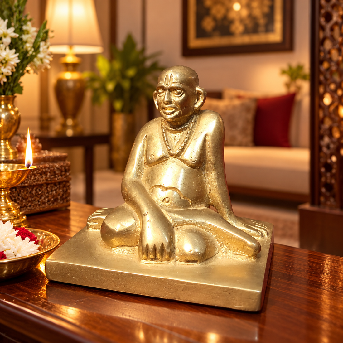 Swami Samarth Idol Brass