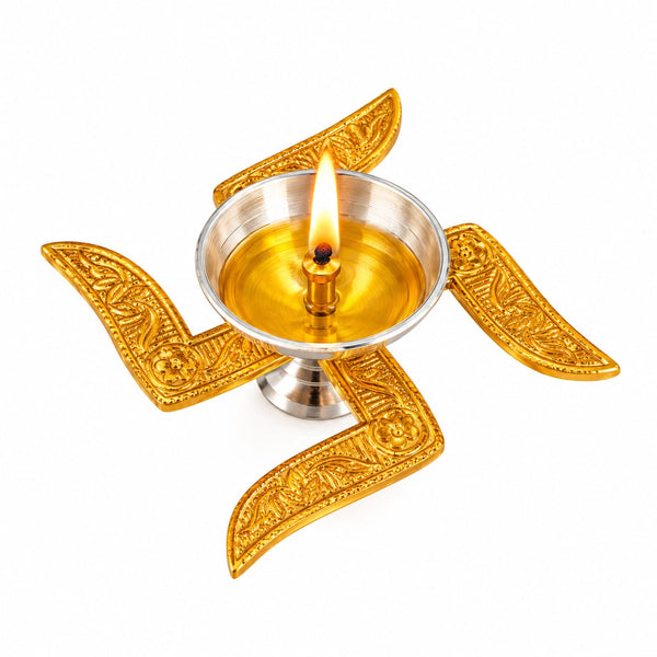 Swastik Shape Diya