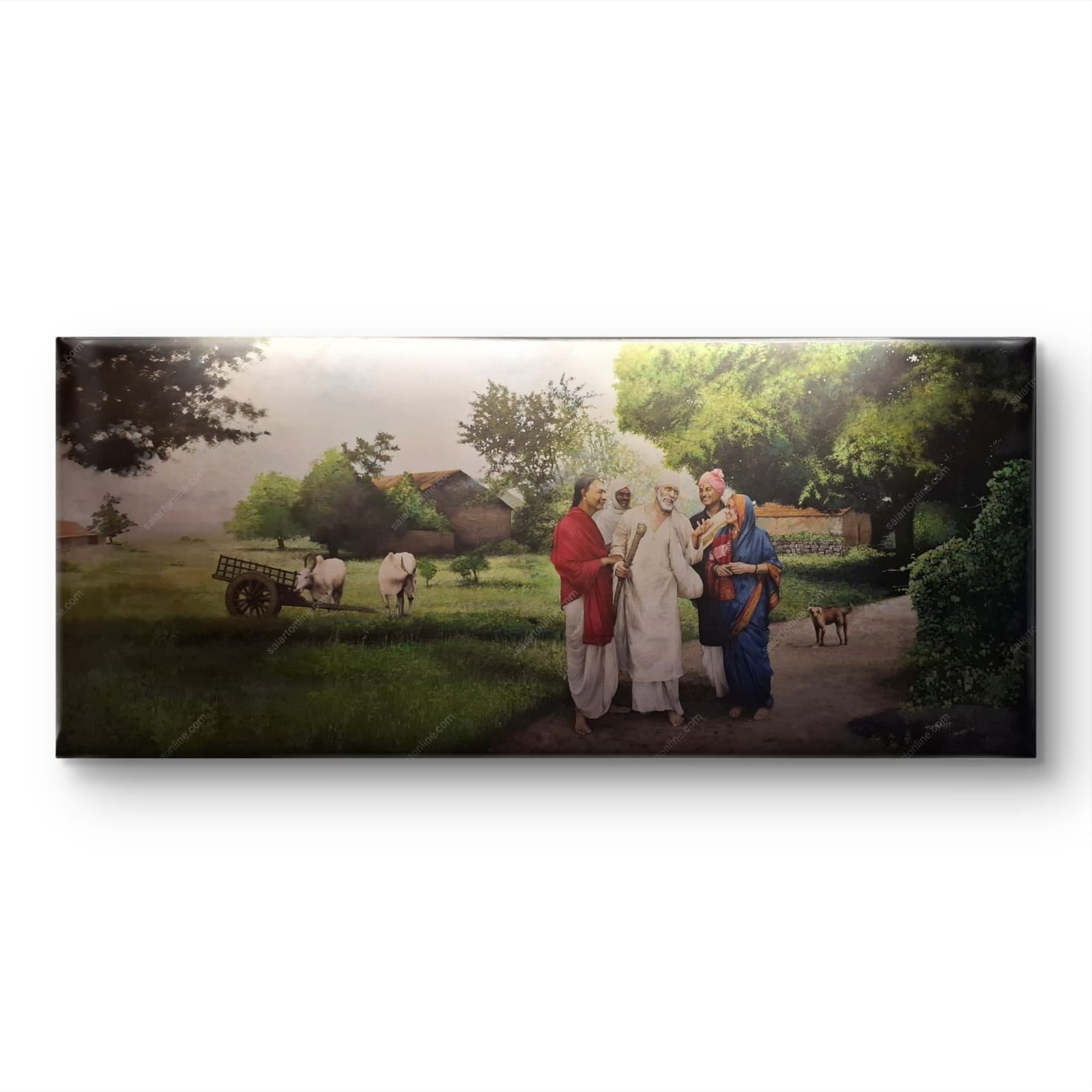 Shirdi Sai Baba Original Hand Painting | Sai Baba Photo | Sai Baba Samadhi Wall Art | Hemant Art