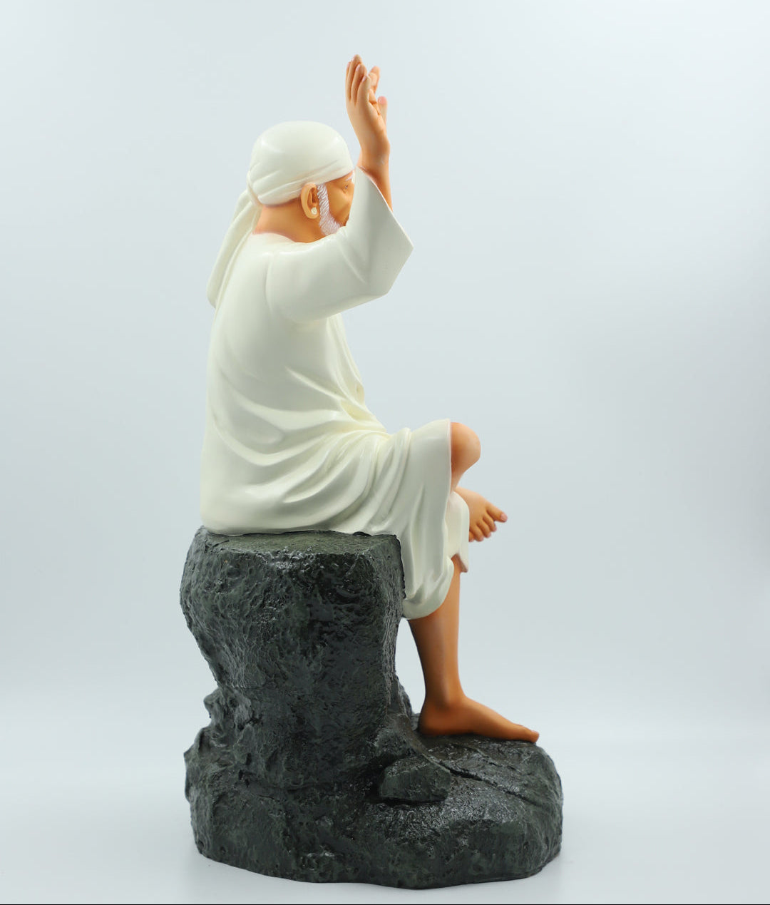 White Two Hands Blessing Statue for Home Temple & Décor-16 inch