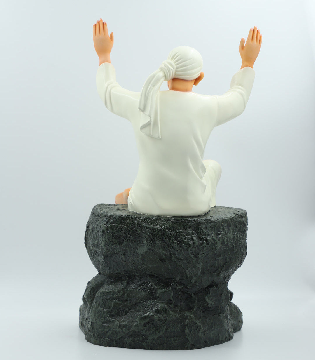 White Two Hands Blessing Statue for Home Temple & Décor-16 inch