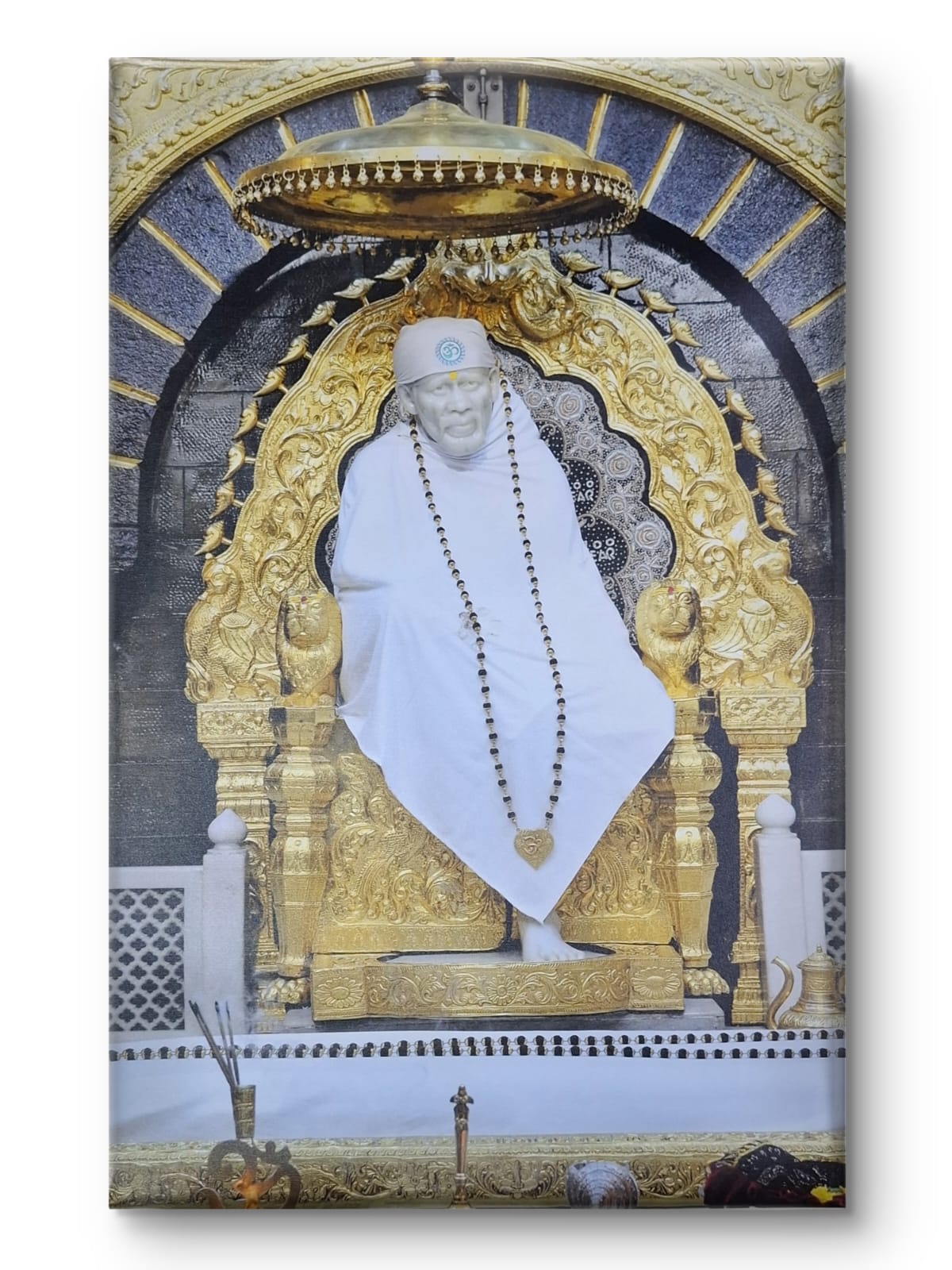Sai Baba Samadhi Photo Canvas Print | Shirdi Sai Baba Samadhi Mandir Wall Art Hemant art