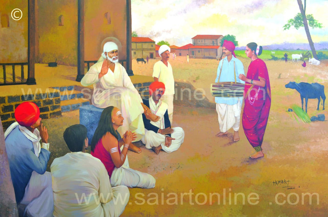 Hemant Art Shirdi Sai Baba Canvas Wall Art – Premium Framed Sai Baba Photo for Home Decor, Puja Room & Meditation Space Regular price Rs. 2,655.00