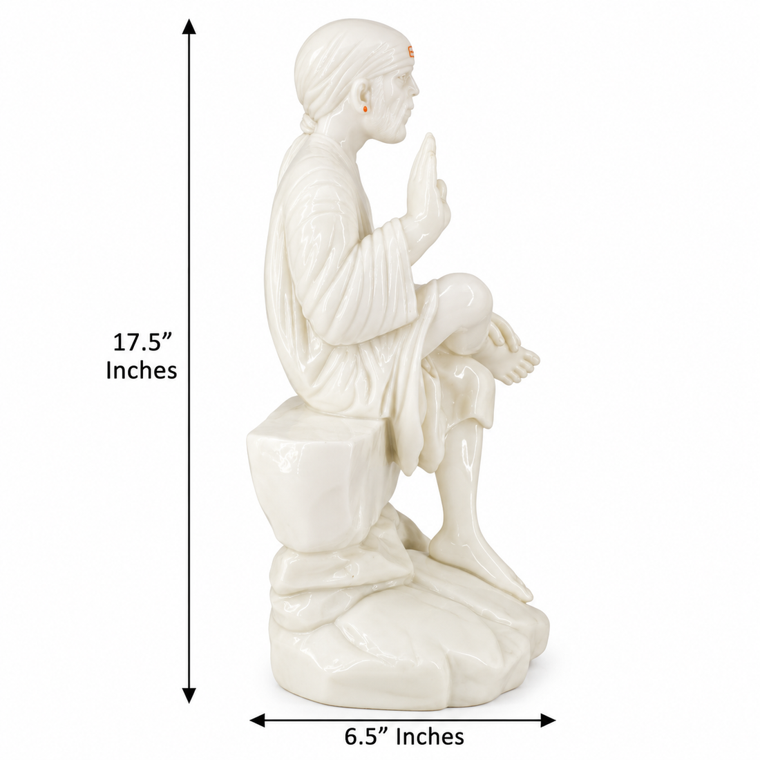 Saibaba Ashirwad on Stone Marble Idol 5no
