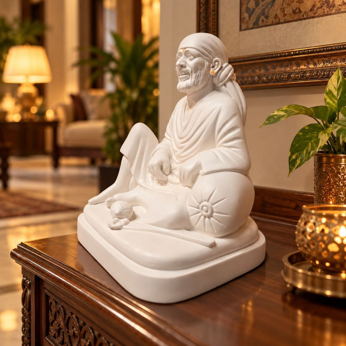 Sai Baba Dwarkamai Idol 6.5 Inch