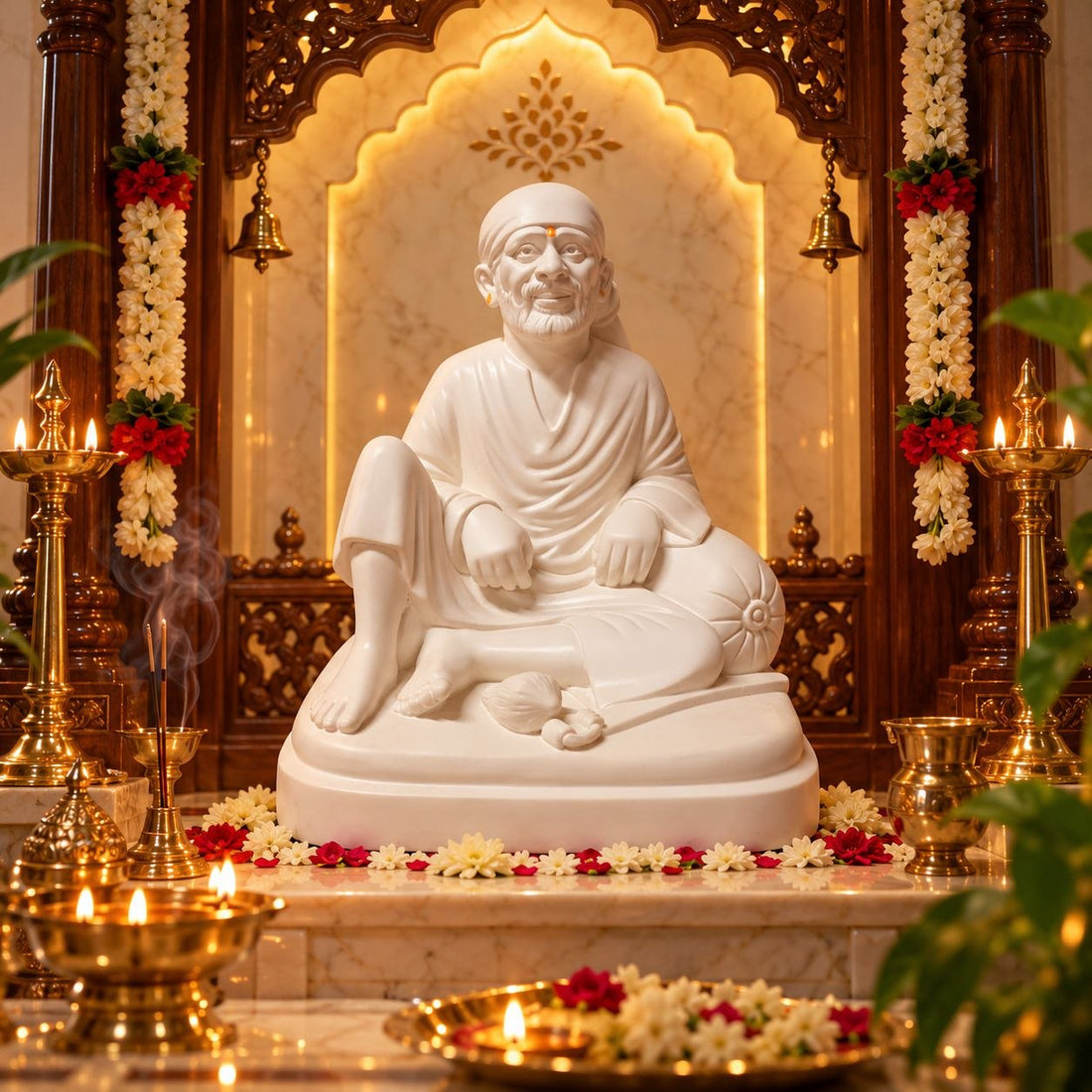 Sai Baba Dwarkamai Idol 6.5 Inch