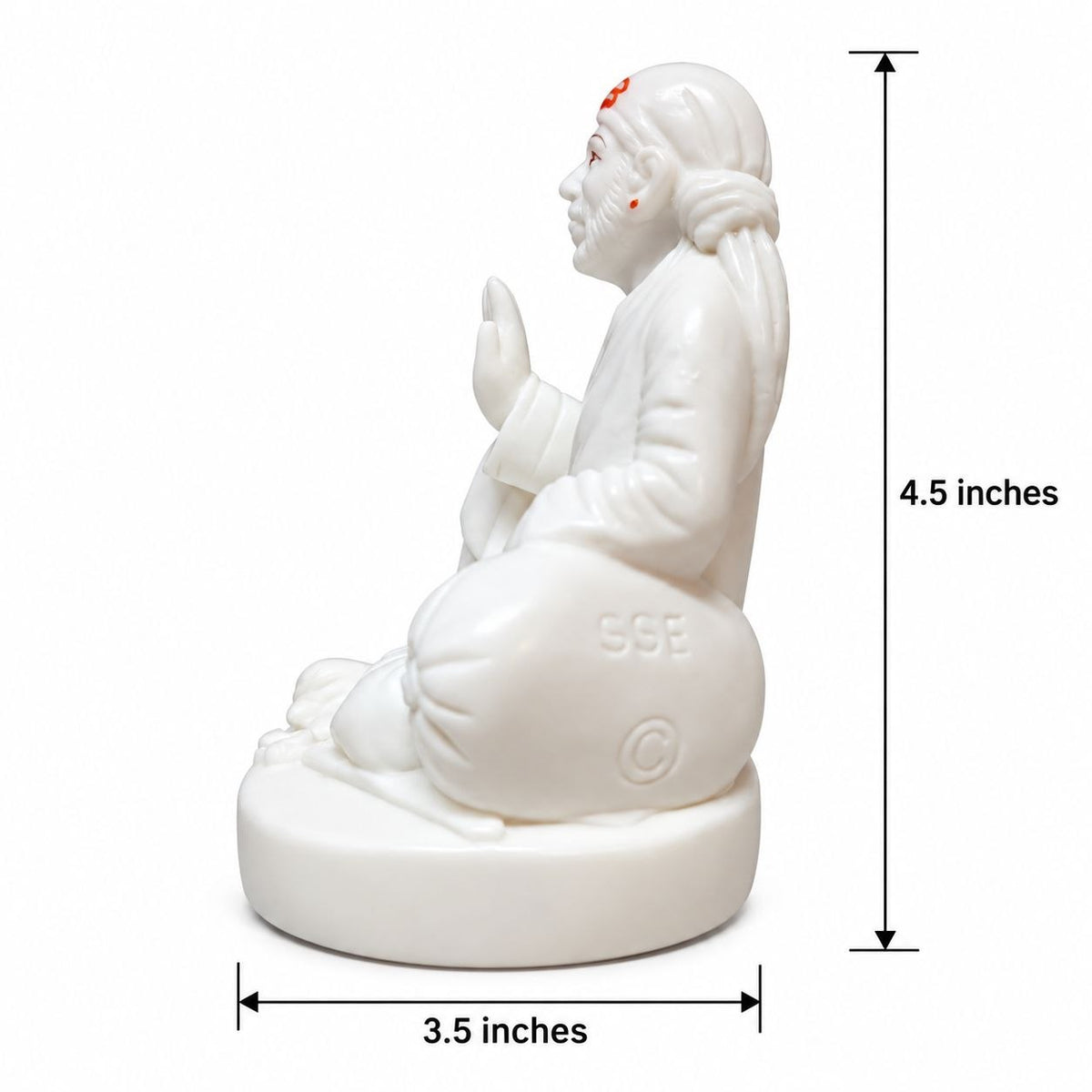 Sai Baba Dwarkamai Ashirwad Marble Finish Idol 1no