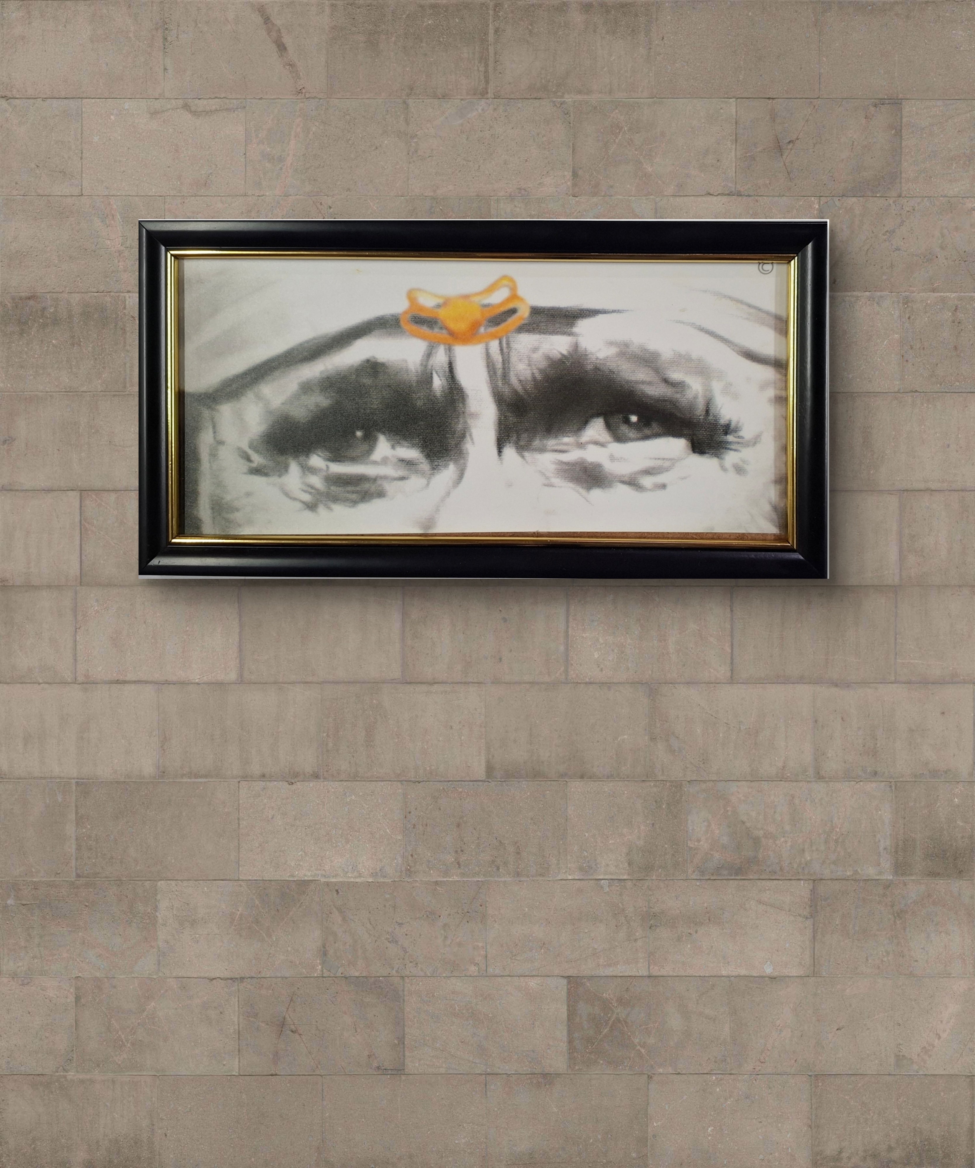 Hemant art Lord Sai Baba Religious Blessing Eyes With Italian Fiber Waterproof Imported  and Meditation CD - 15x30