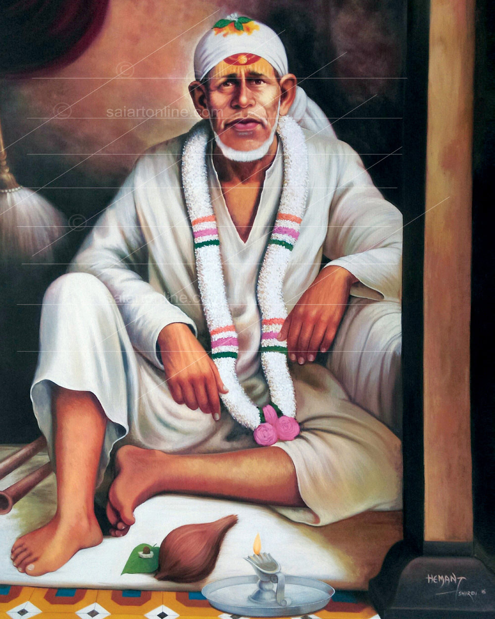 Buy Divine Shirdi Saibaba Painting For Your Home & Office | Sai Art