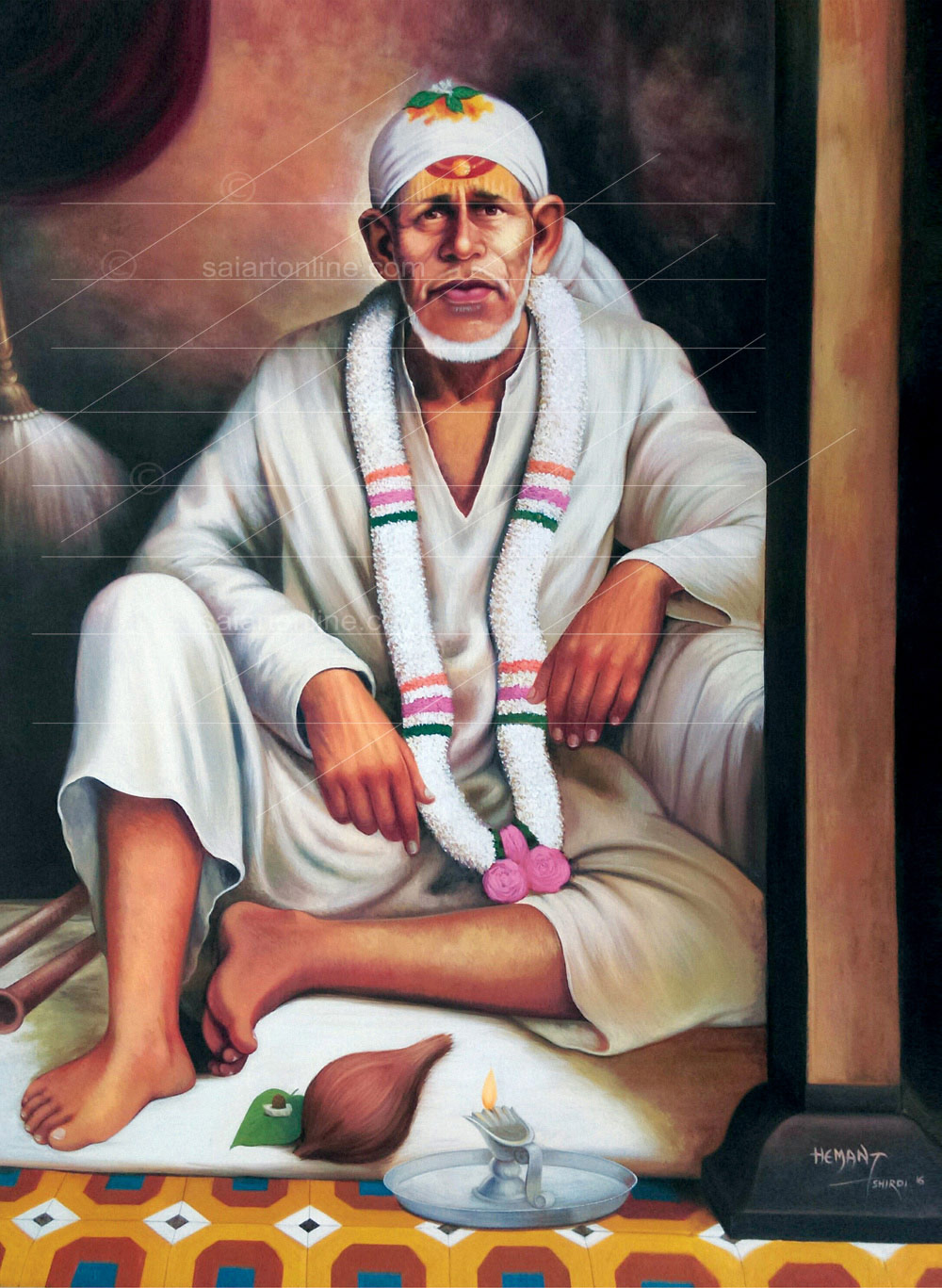Buy Divine Shirdi Saibaba Painting For Your Home & Office | Sai Art