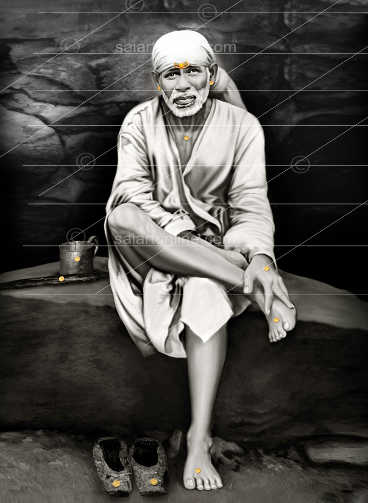 Sai Baba Blessing Relief 3D model 3D printable | CGTrader