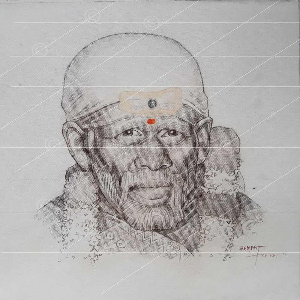 Simple Shree Sai Baba Pencil Sketch |Simple Sai Drawing| #art #easy  #painting #draw #shirdisaibaba - YouTube