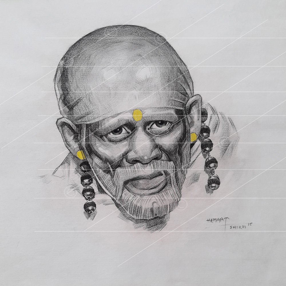 PENCIL DRAWING - Sathya Sai Baba | Pencil drawings, Drawings, Sathya sai  baba
