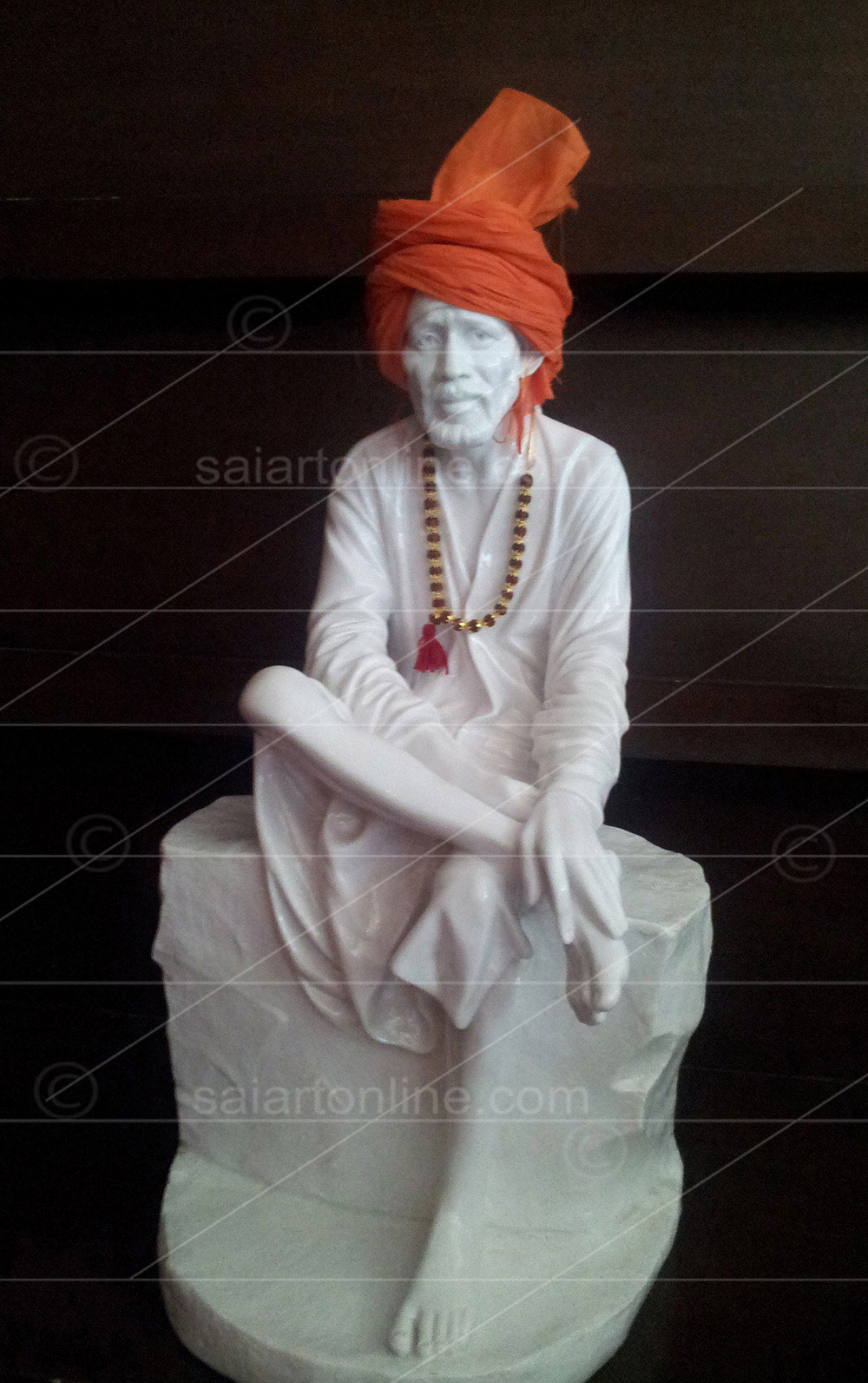 Buy Online Sai Baba Marble Statue for Homedecor by Hemant Wani