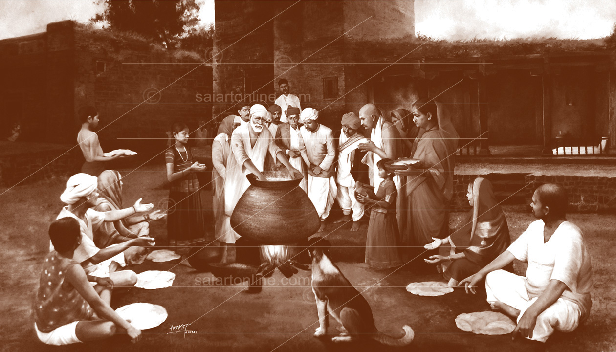 Shirdi Sai Baba by artist Hemant Wani | saiartonline.com