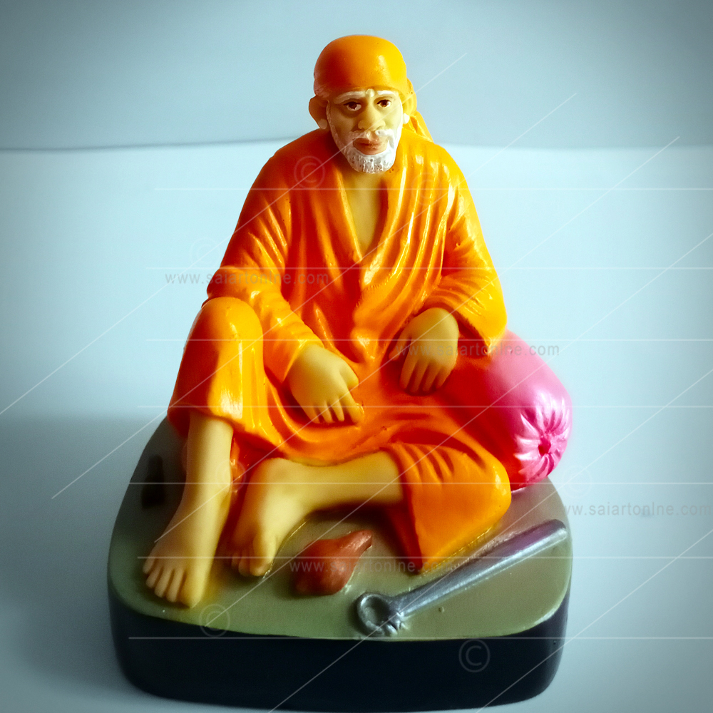 0 No. Dwarkamai Orange | Sai Baba Idol/Statues/Murti - Sai Art Online