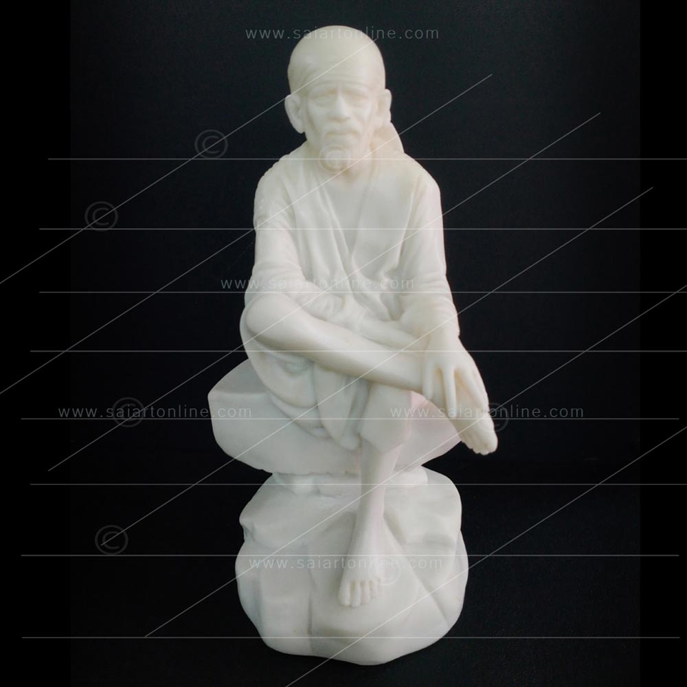 3 No White Plain Statue | Sai Baba Idol/Statues/Murti - Sai Art Online